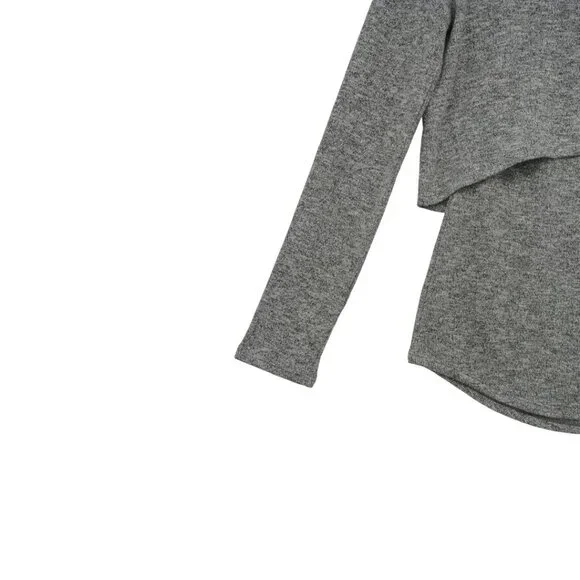 White House Black Market Gray Layered Knit Cowl Neck Sweater + Tank Set (Size S) - Picture 7 of 16